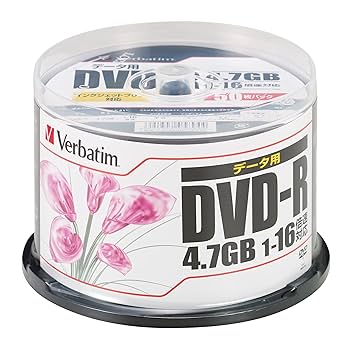 (未使用･未開封品)　三菱ケミカルメディア Verbatim 1回記録用 DVD-R DHR47JP25V1 (片面1層/1-16倍速/25枚) og8985z Amazon.co.jp: ‎バーベイタム(Verbatim) Verbatim バーベイタム